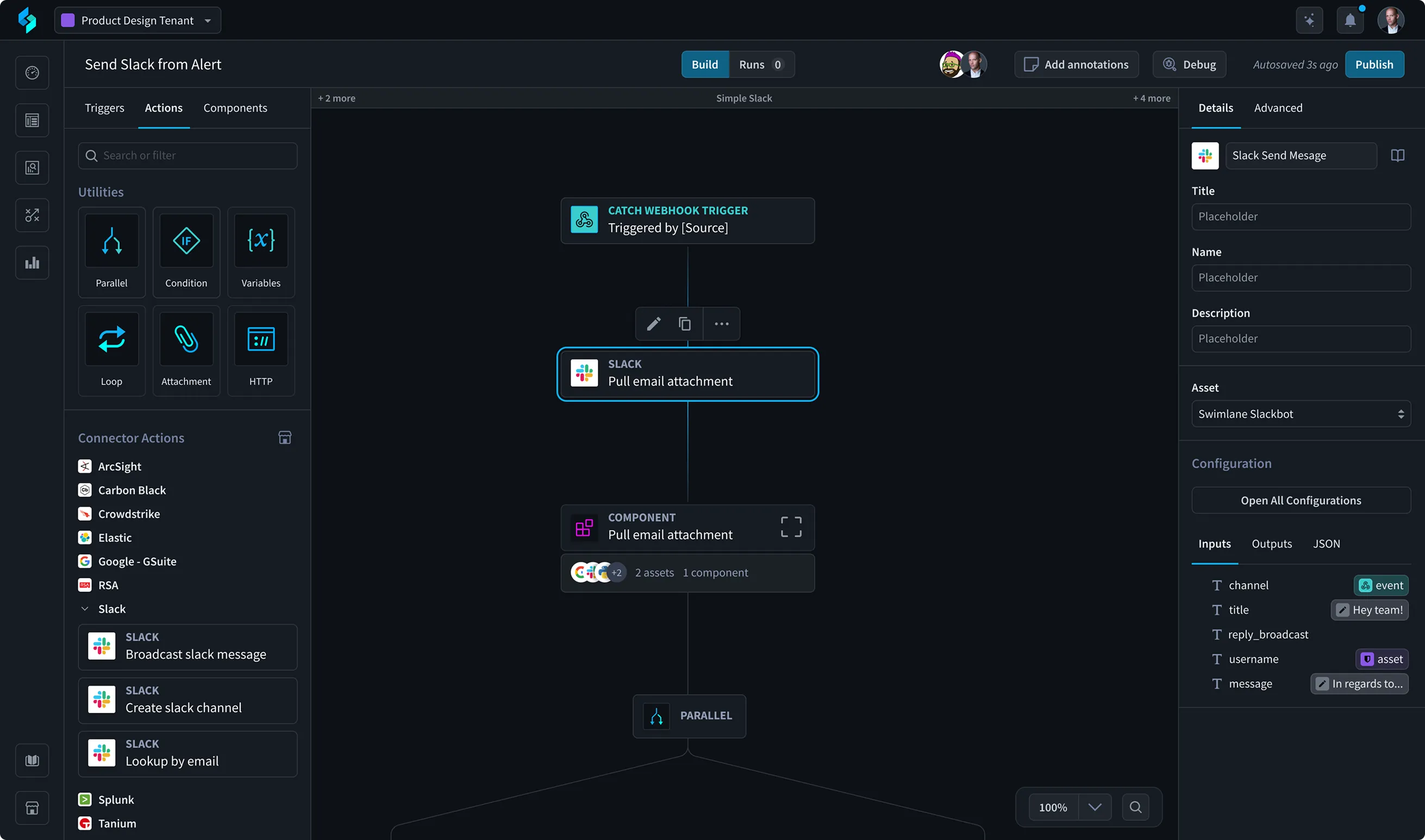 Turbine Canvas using the new design system and proposed IA changes